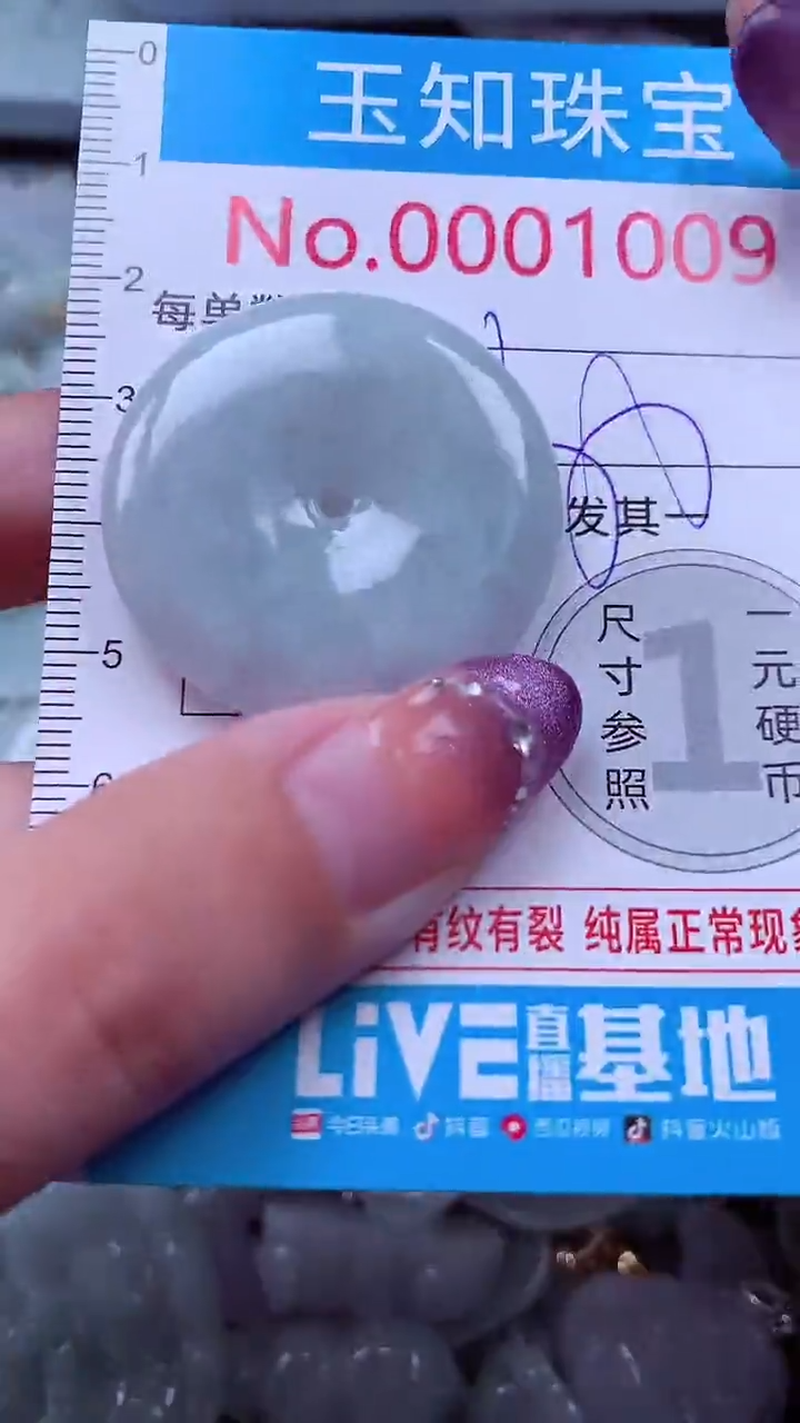 翡翠未镶嵌吊坠(不含链)1009
