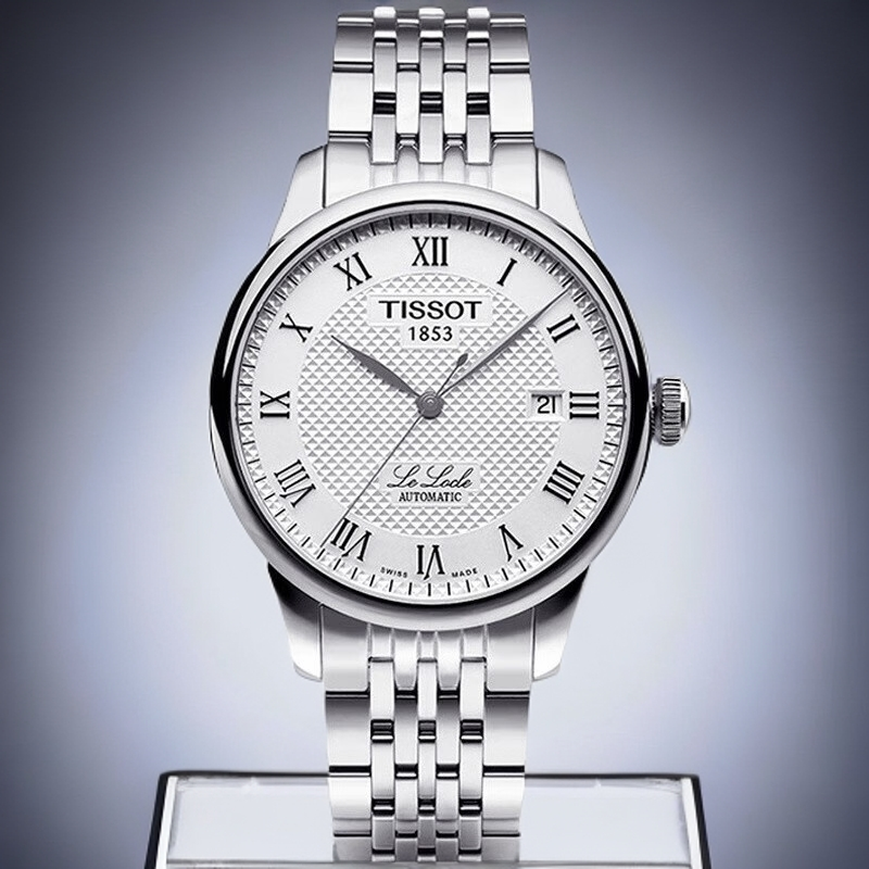 99新 Tissot/天梭 力洛克男士机械白盘/2824机芯/39.3m机械表
