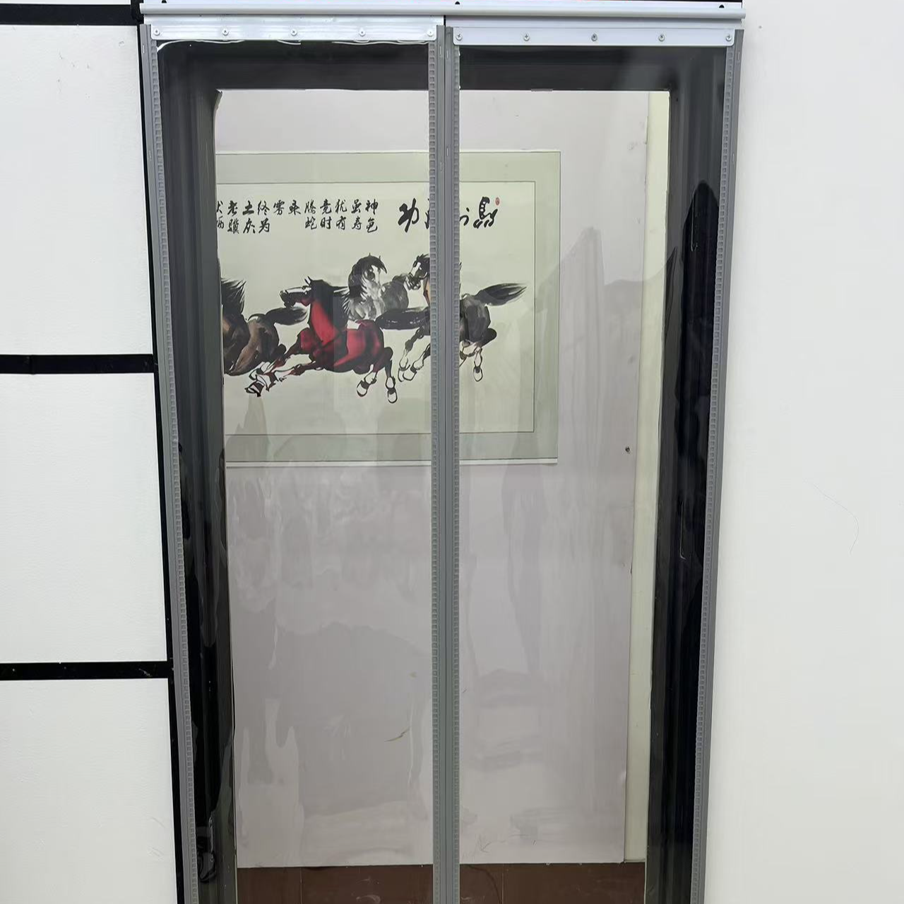 （推拉宽）家用商铺PVC磁吸自动挡风软透明门帘