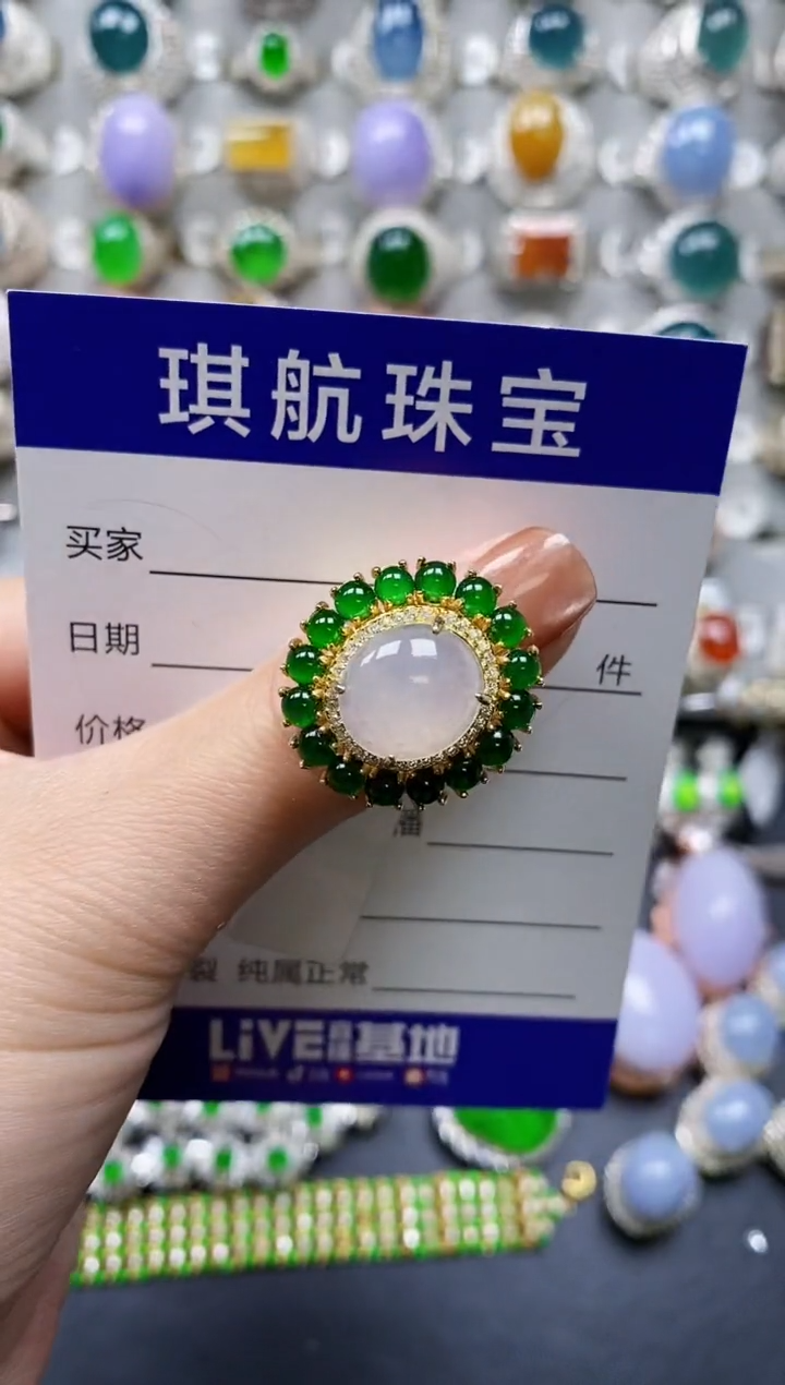 【闪购商品】翡翠颈饰银S925镶嵌0567