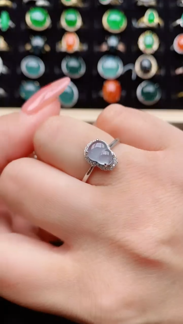 【闪购商品】翡翠戒指银S925镶嵌31321