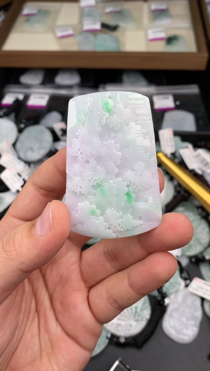 【闪购商品】翡翠颈饰未镶嵌   天然翡翠，一物一图