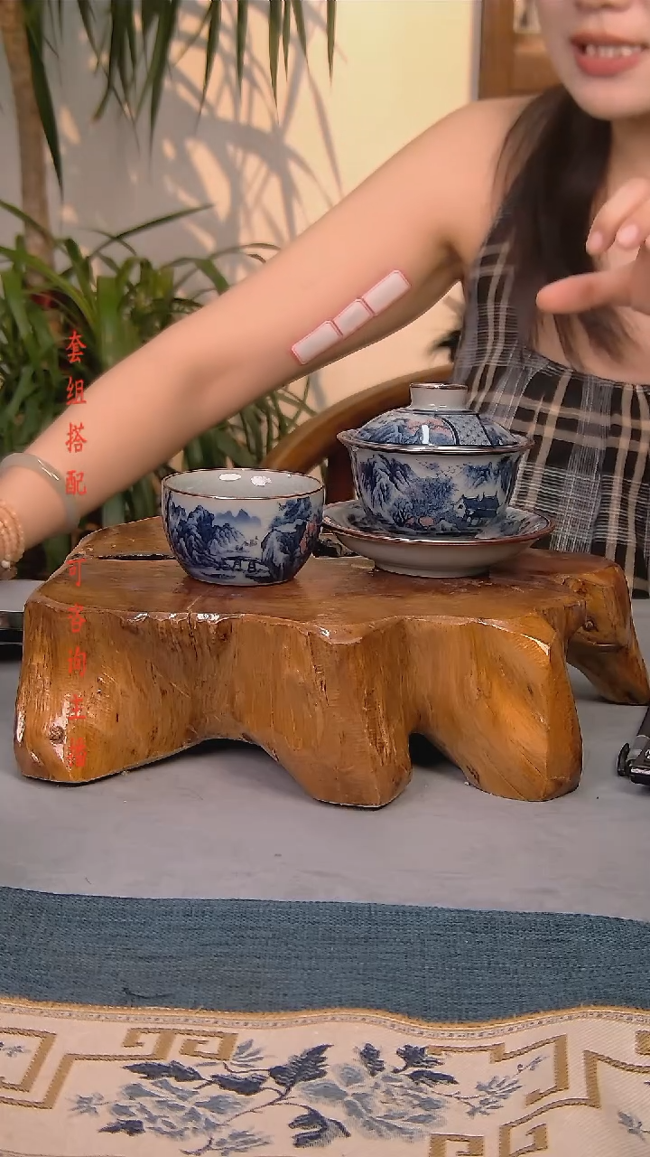 简装家用款2件套 老陶泥开片纹陶瓷茶具