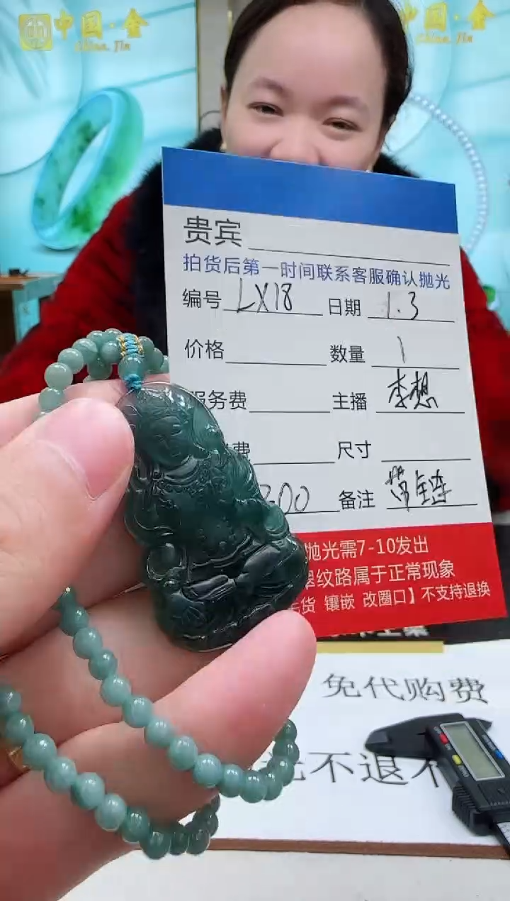 未镶嵌定制翡翠LX18翡翠吊坠赠珠链【多样性发其一】