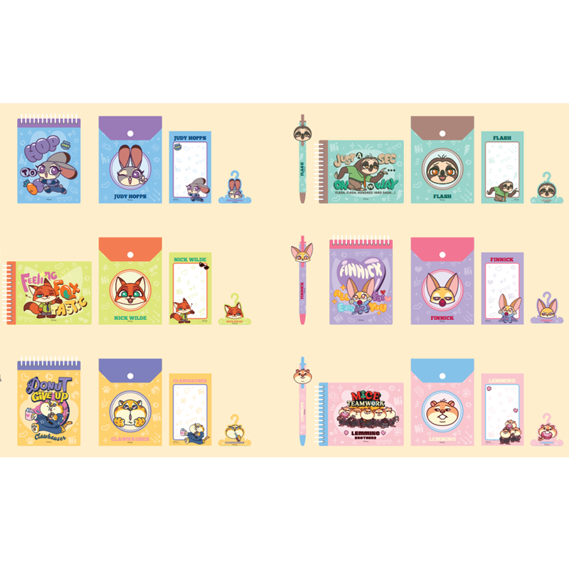 疯狂动物城市民联名系列文具盲袋5件套（款式随机）&名创优品