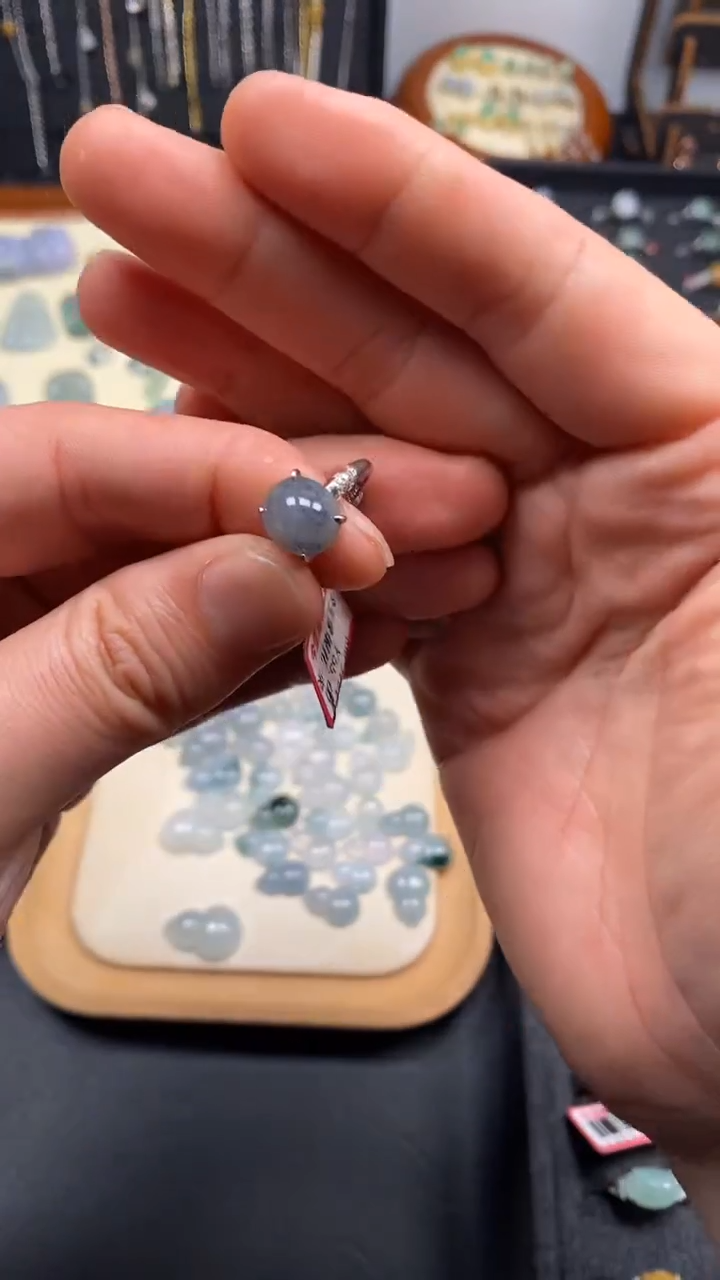 翡翠戒指银S925镶嵌11111111111