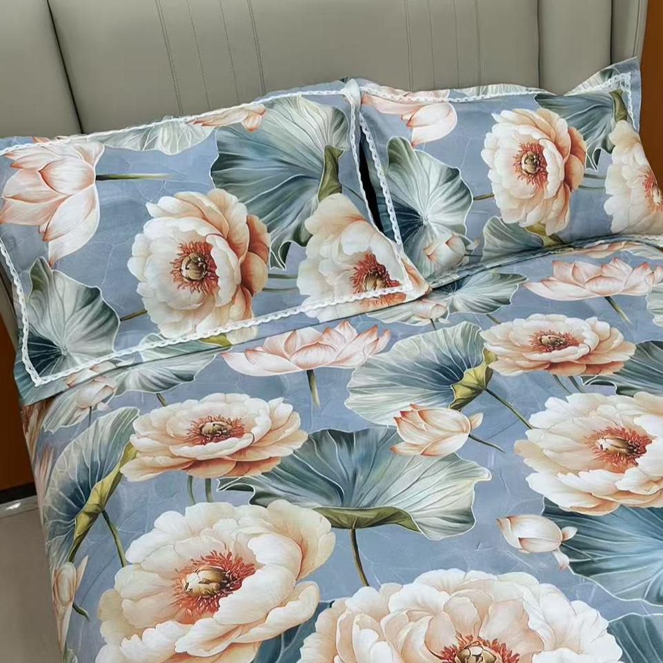 【奥汀油画枕头套一对两只】精品磨毛加厚家用多功能枕套（48*74）