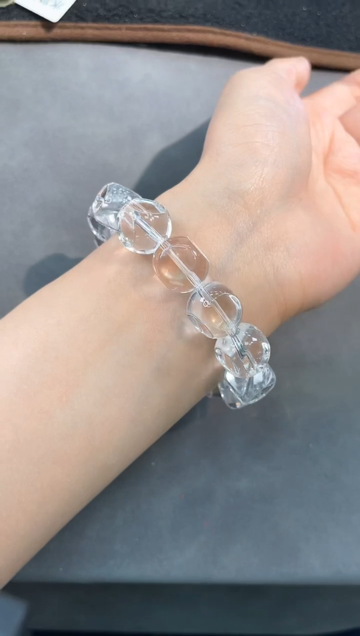 【闪购商品】水晶手链未镶嵌103号白水单圈13mm