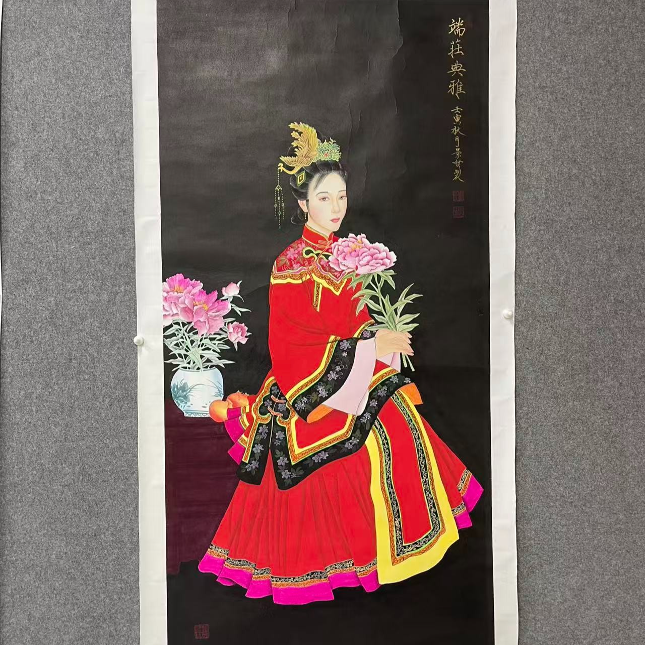 八平尺画-新娘+花-CJZ-嘉福