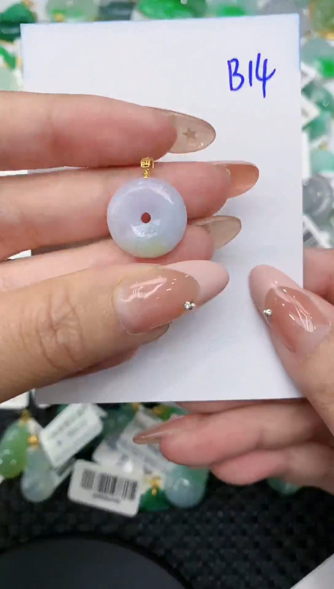 【闪购商品】翡翠颈饰18K金镶嵌111111111