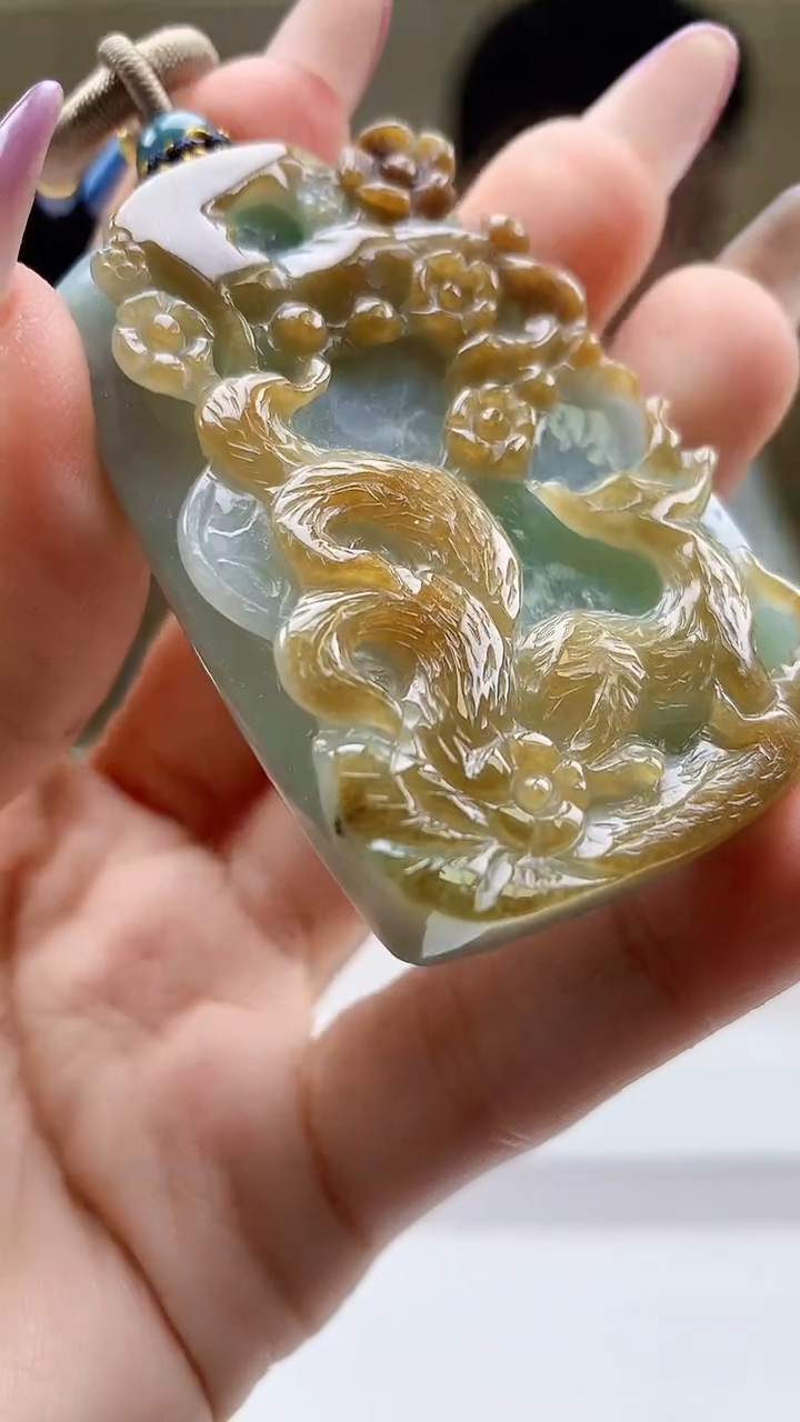 定制翡翠未镶嵌4917ty-毛货挂件54