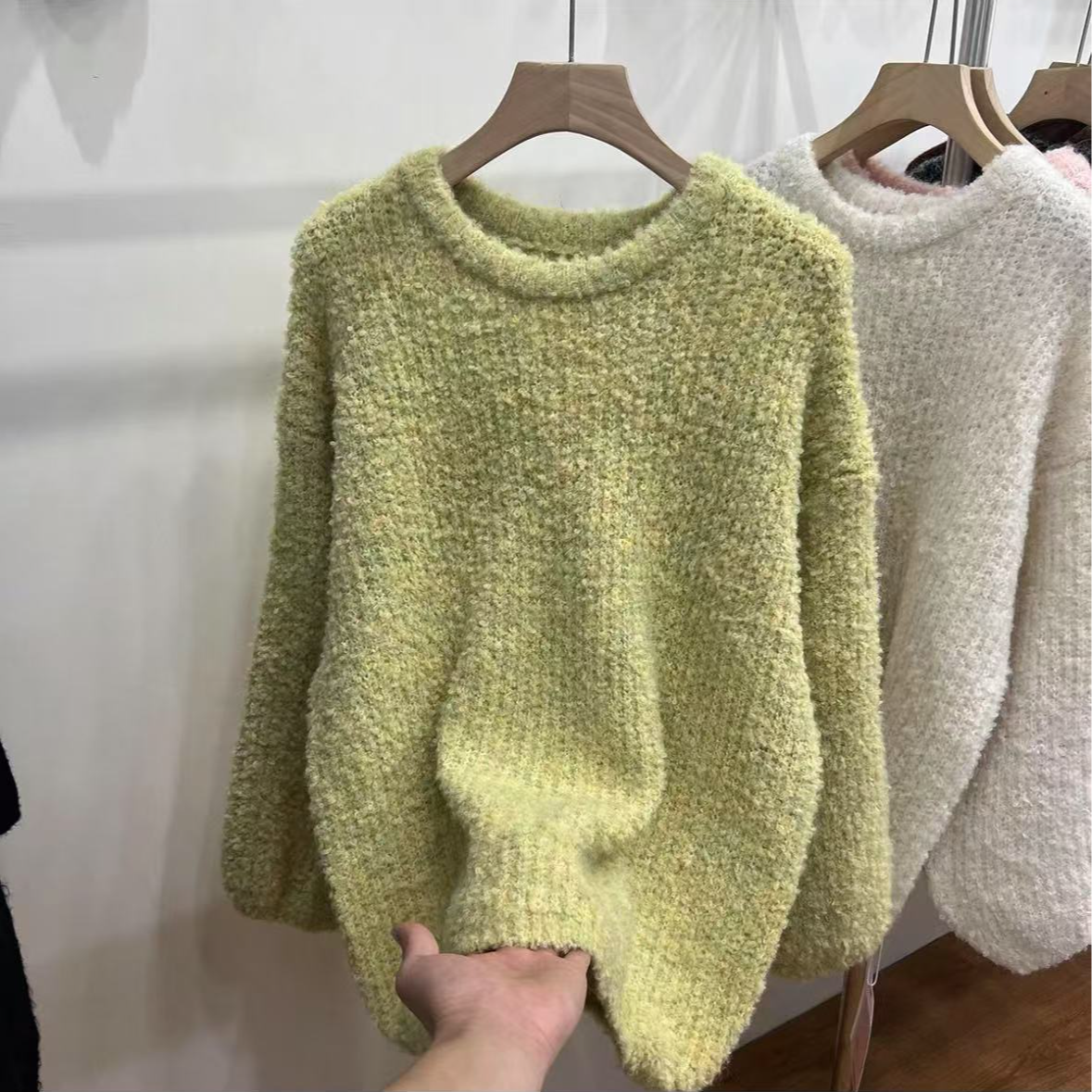 【薇薇专属】高级感圆领宽松毛衣39