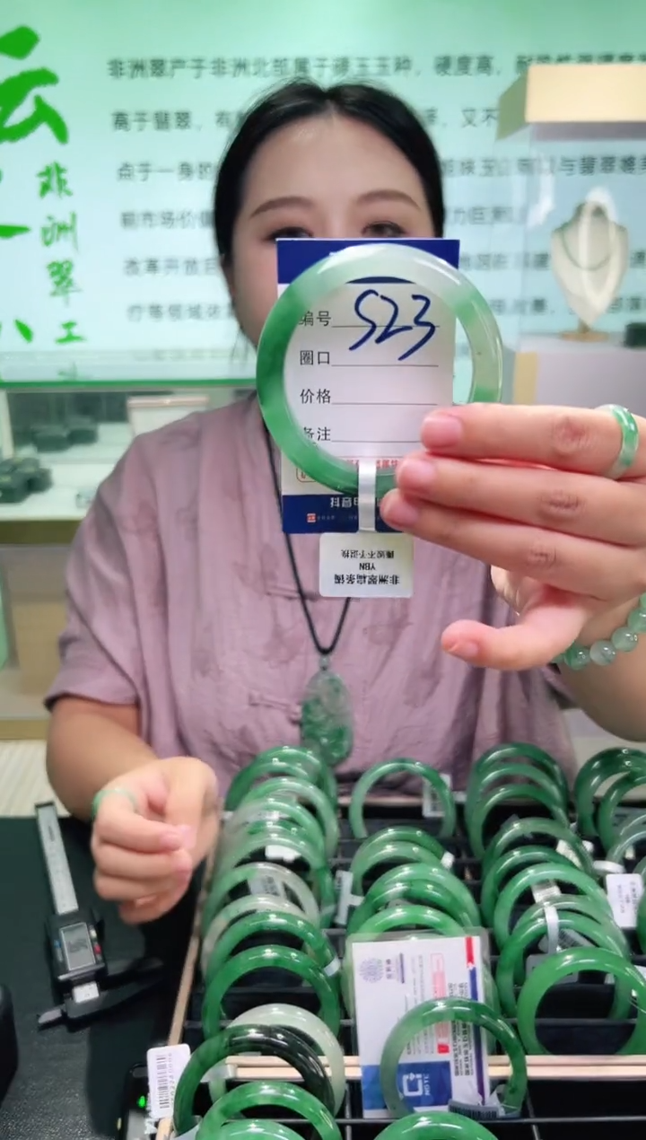未镶嵌手镯石英质玉【云之玉非洲翠工厂罗总】-序号23