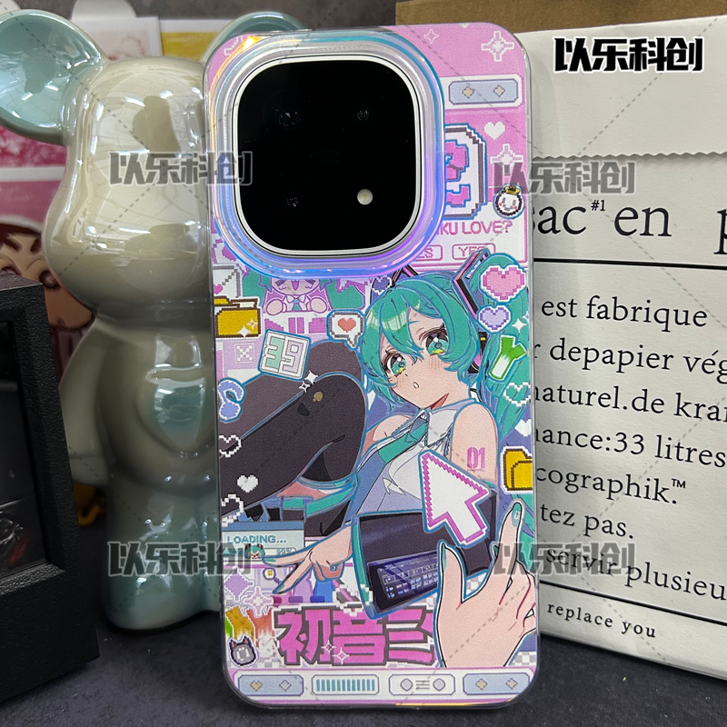 初音未来适用于一加17壳小米iqoo15iqoo13ne011极光手机壳