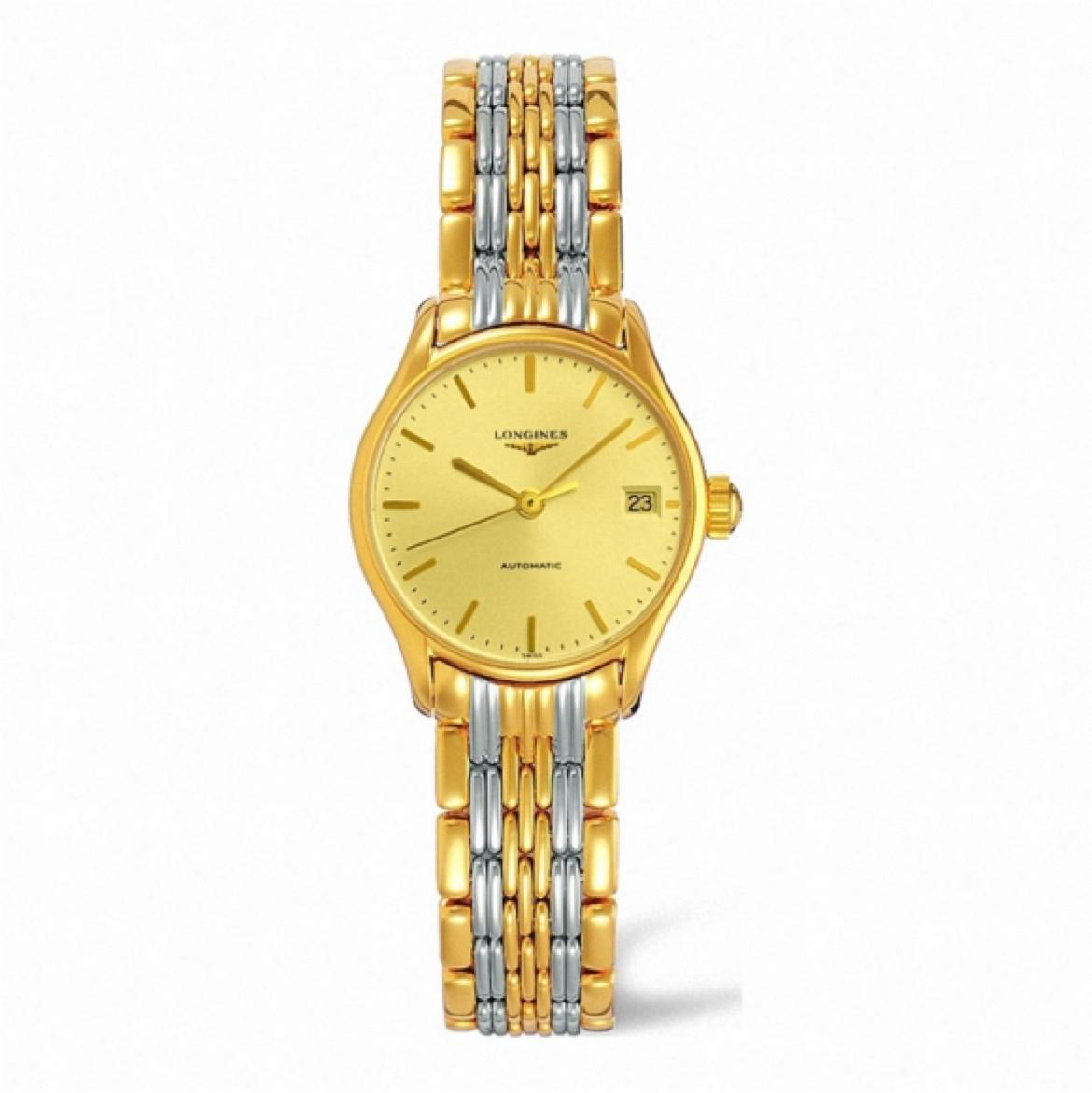 99新 Longines/浪琴 律雅机械精钢镀金 25盘/公价11300 HZ
