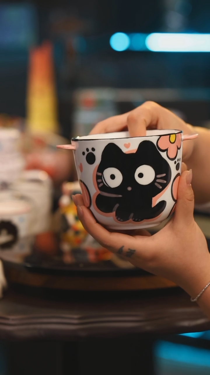 【闪购商品】杯子景德镇设计师釉下彩绘陶瓷