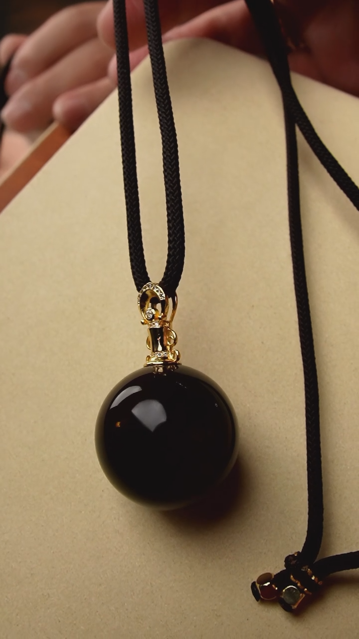 【闪购商品】琥珀颈饰未镶嵌30+紫蜜