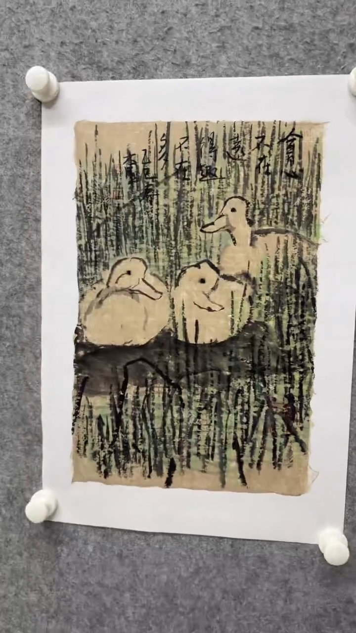 国画写意画花鸟画手绘