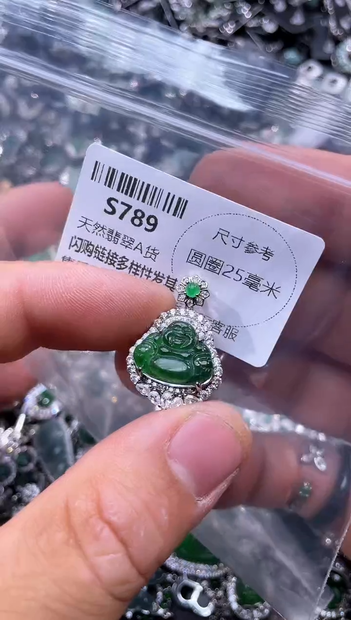 【闪购商品】翡翠颈饰未镶嵌S789吊坠