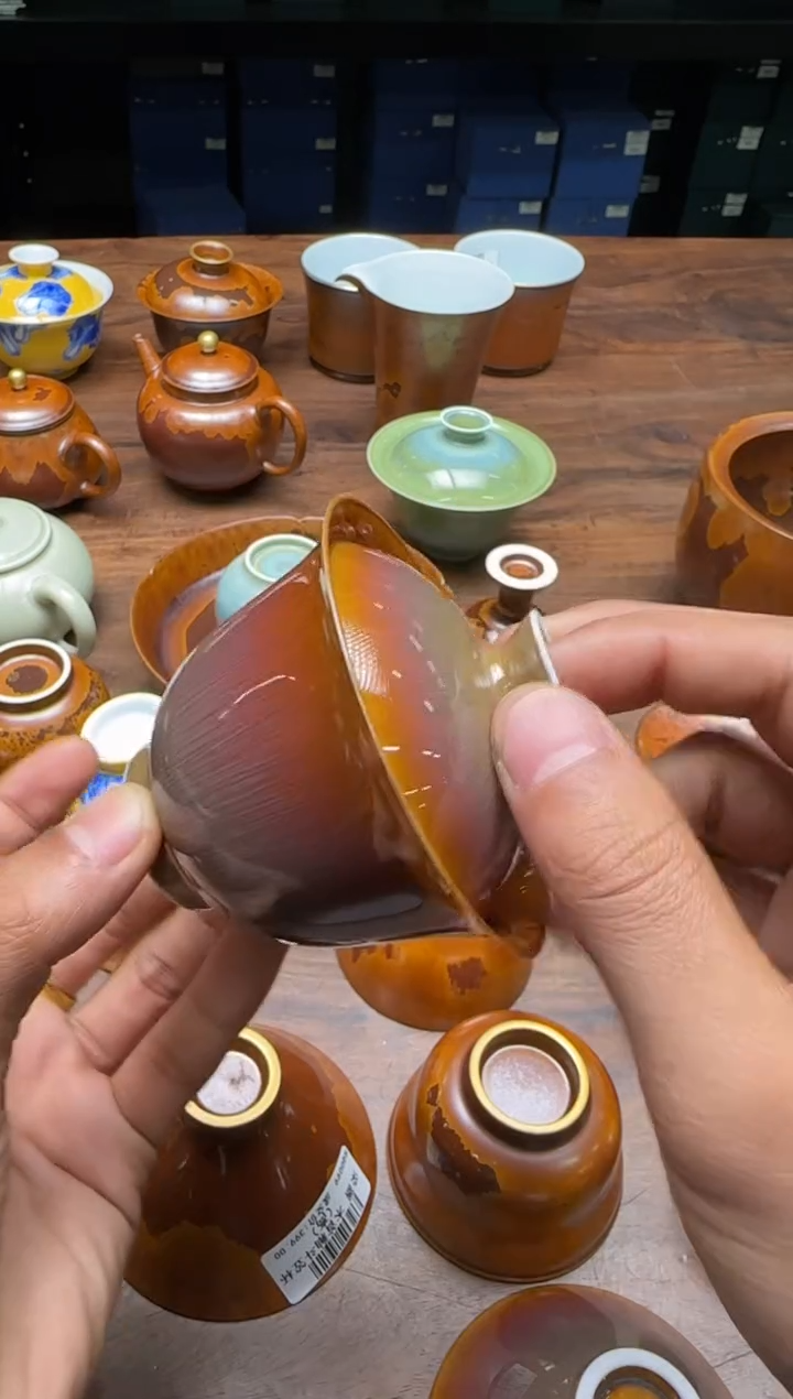 你**师荣器 紫毫 岩茶盖碗