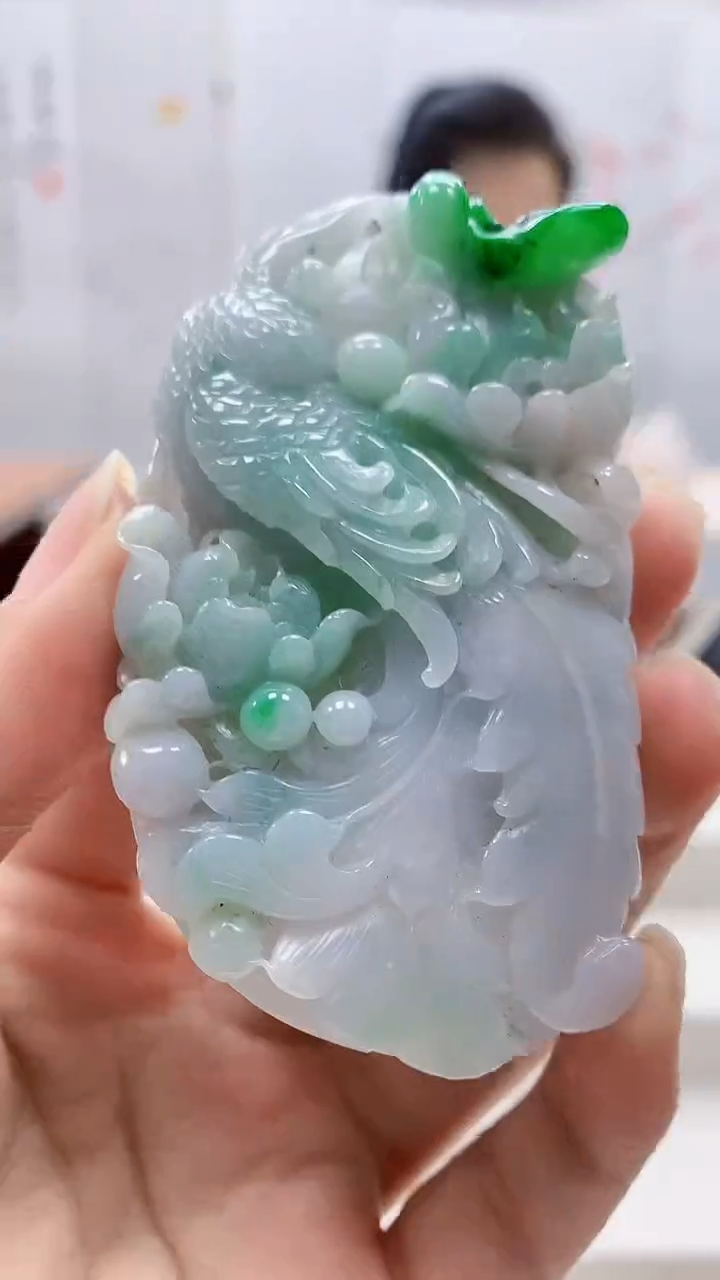 定制翡翠未镶嵌5160ms-毛货挂件87