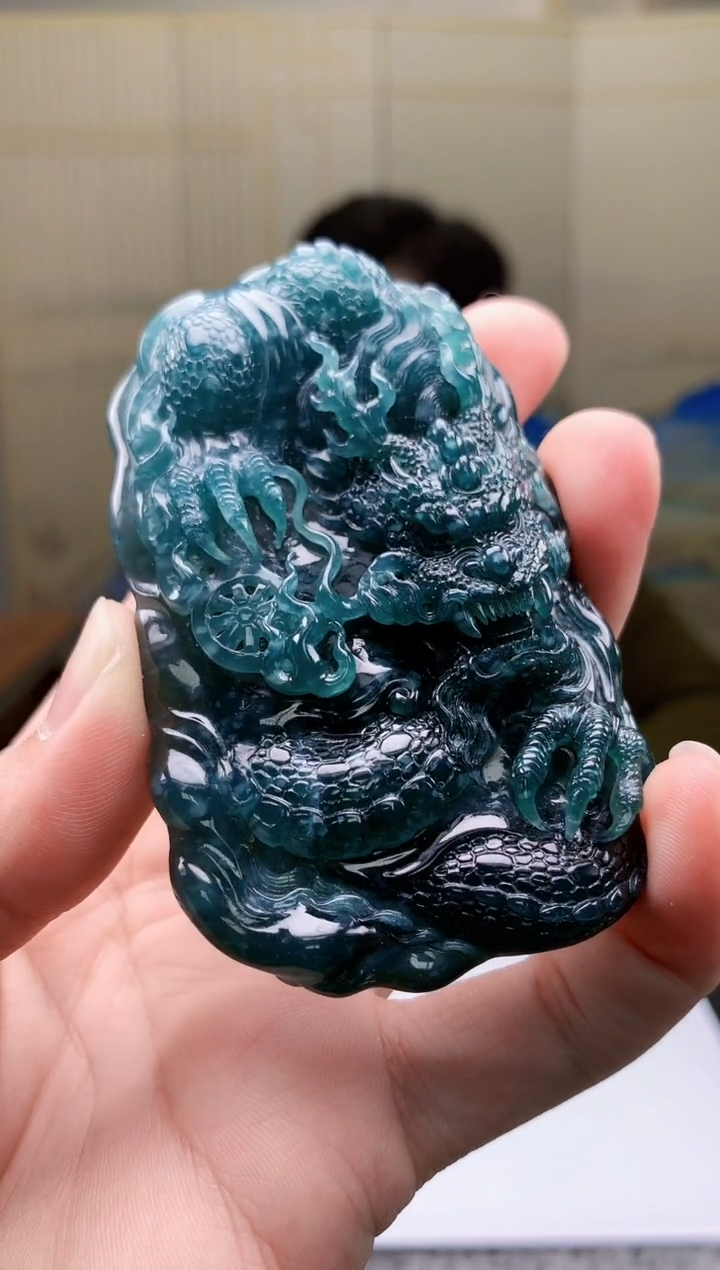 【闪购商品】定制翡翠未镶嵌4917bb-毛货挂件69