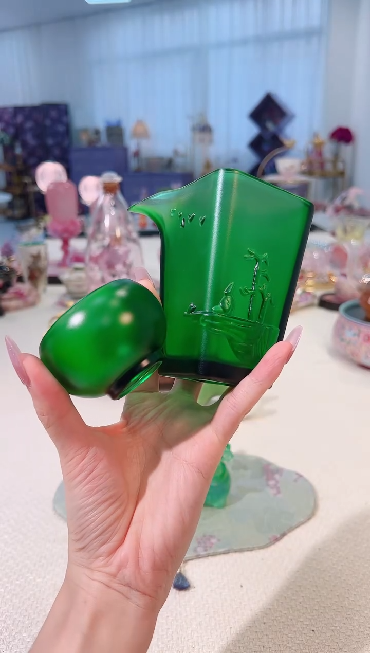 卡普拉--古法琉璃公道杯+主人杯