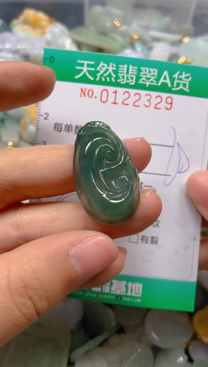 翡翠未镶嵌颈饰闪购0122329