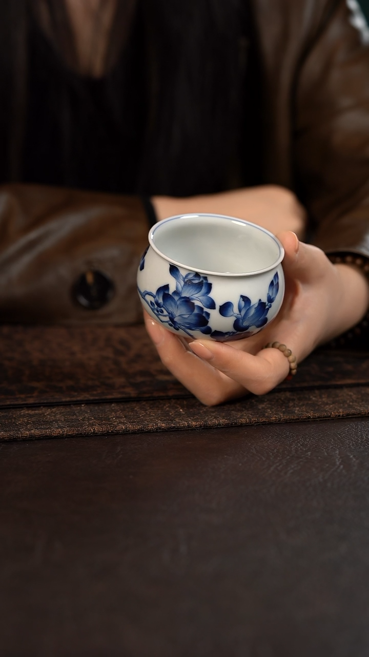 【闪购商品】杯洪印慕明玉兰花布袋杯