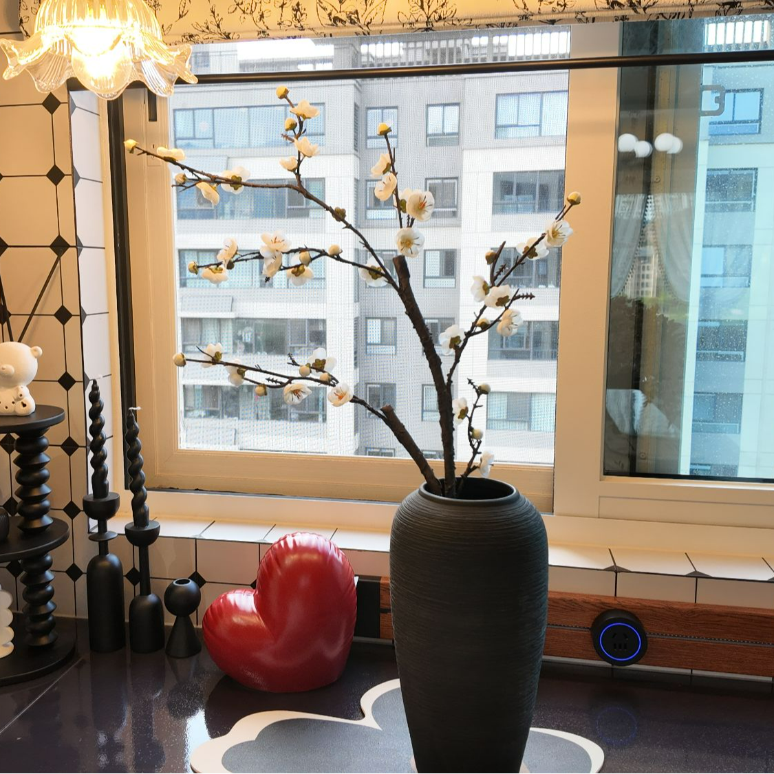 掬涵【推荐中】仿真梅花树枝腊梅干花中式禅意客厅电视柜插花装饰