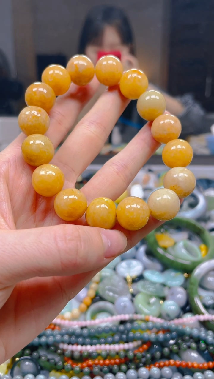 翡翠未镶嵌颈饰13MM/T/翡翠A货一图一物