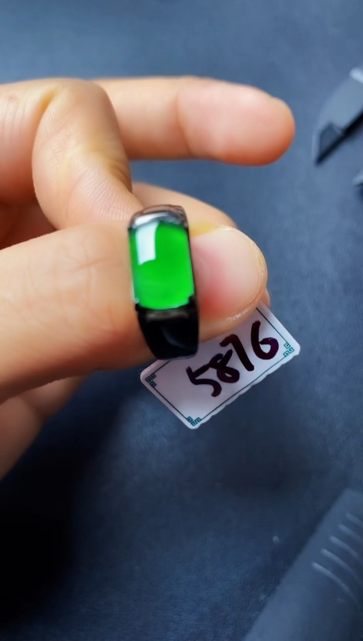 银S925镶嵌戒指翡翠222222222