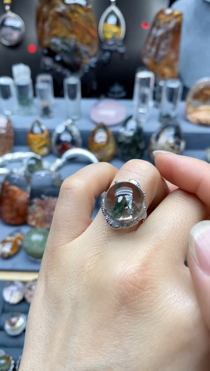 【闪购商品】水晶戒指银S925镶嵌水晶水晶