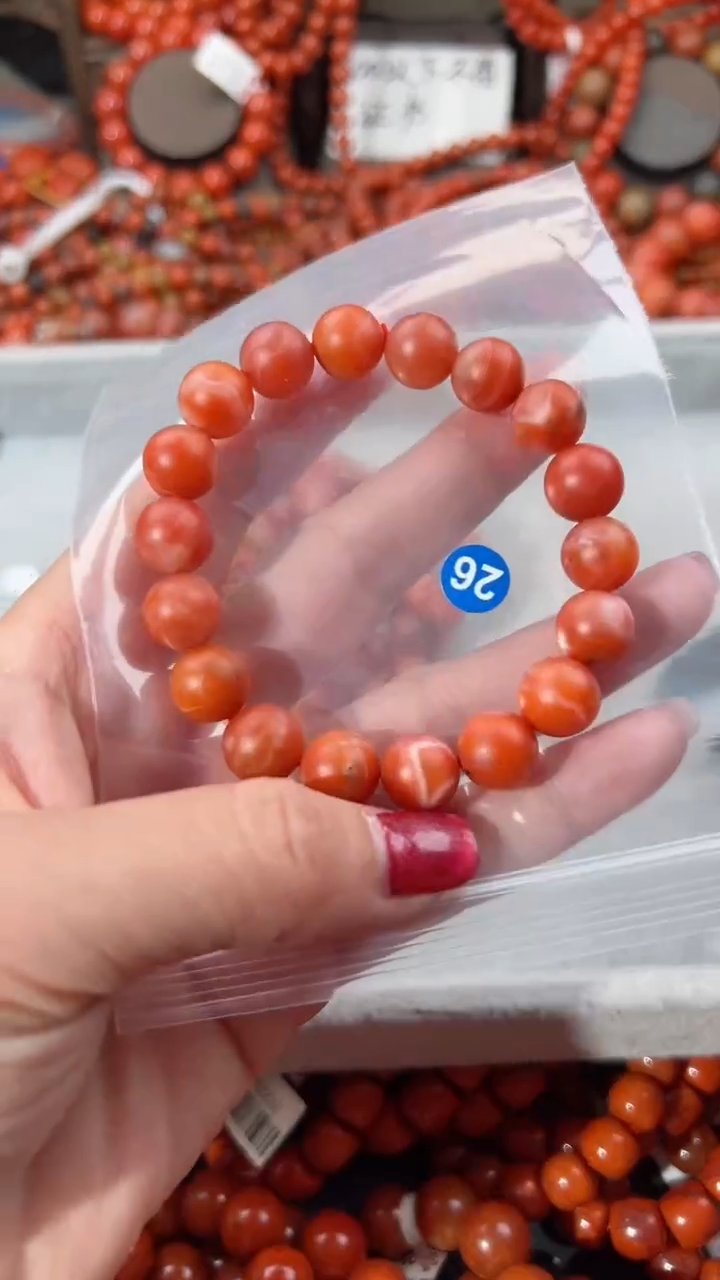 【闪购商品】南红玛瑙手串未镶嵌11