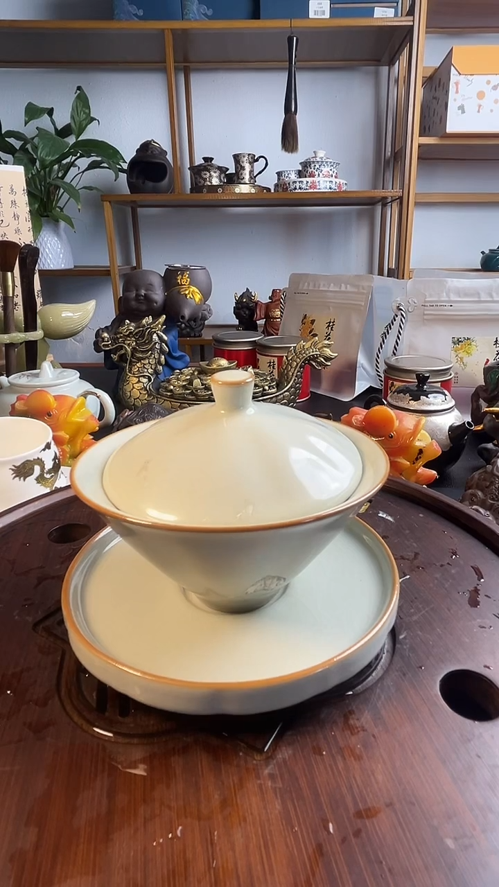 汝窑斗笠手抓盖碗新号开播福利品