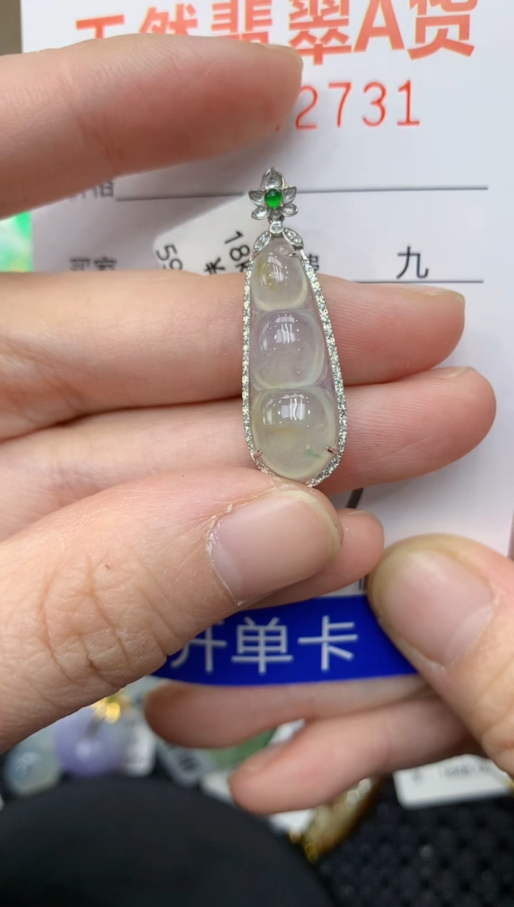 【闪购商品】翡翠颈饰18K金镶嵌11111111