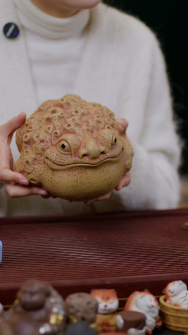 【闪购商品】紫砂茶宠大号福蟾