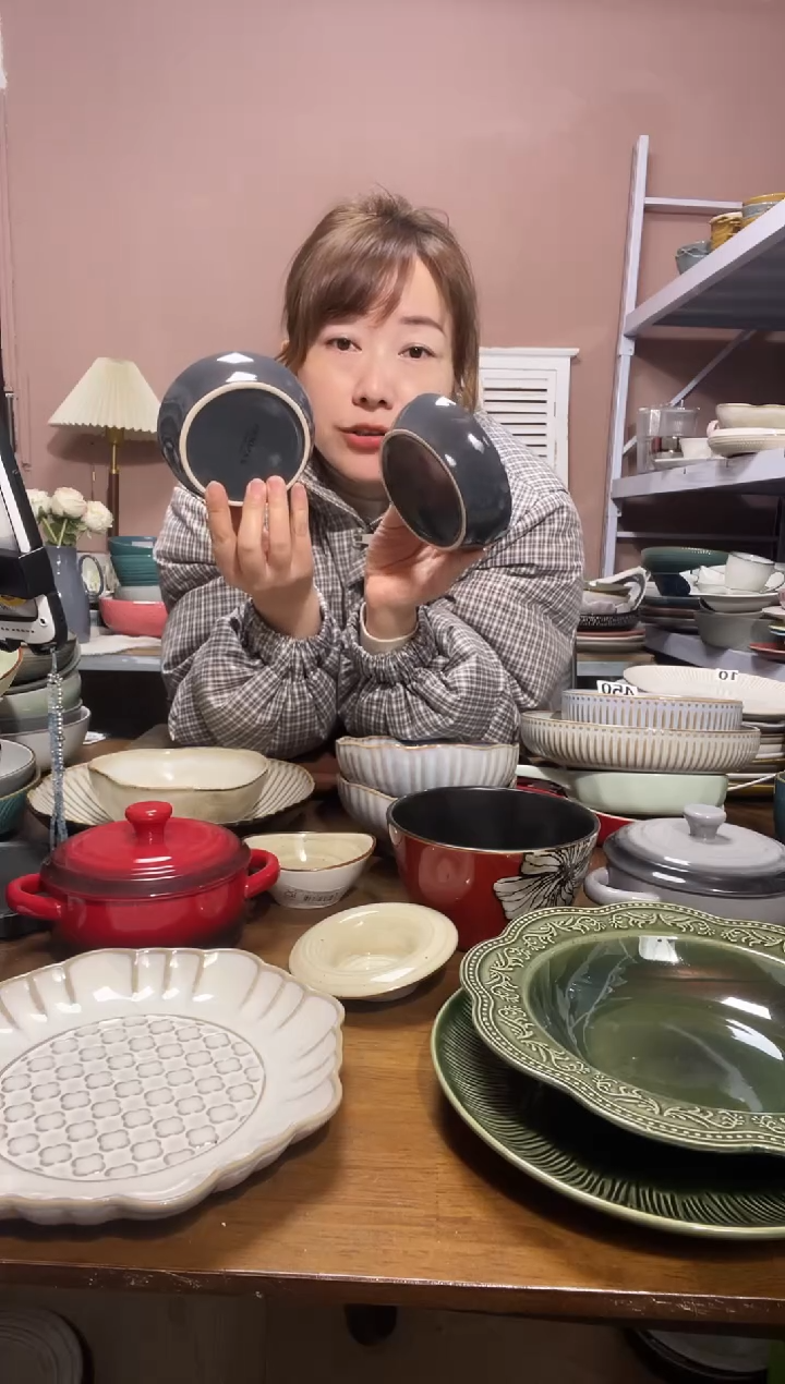 陶瓷微瑕（4个装）灰色火锅碗