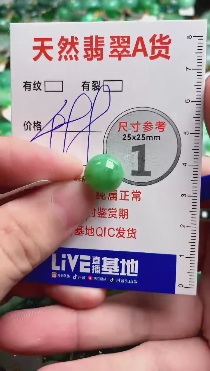 翡翠18K金镶嵌颈饰0264008221