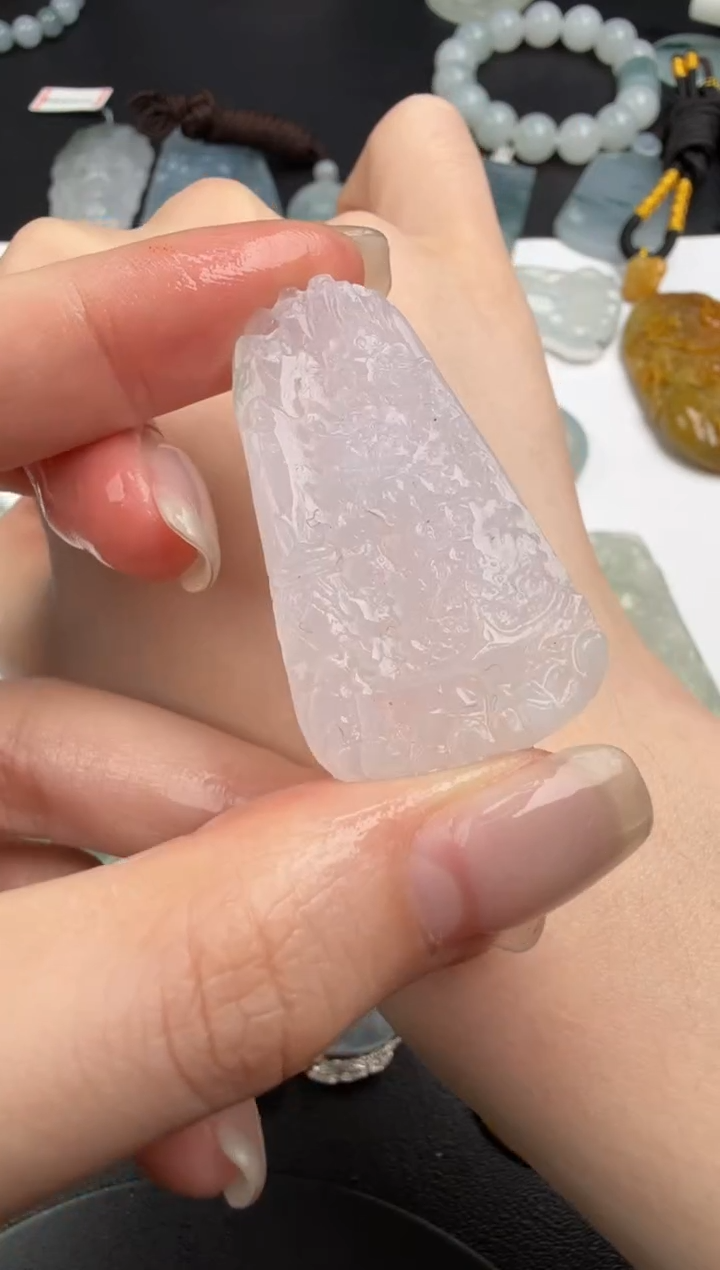 未镶嵌定制翡翠翡翠饰品-387 毛货