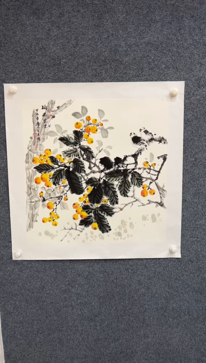 【闪购商品】国画2.1-王夫怀-68斗方花鸟-085
