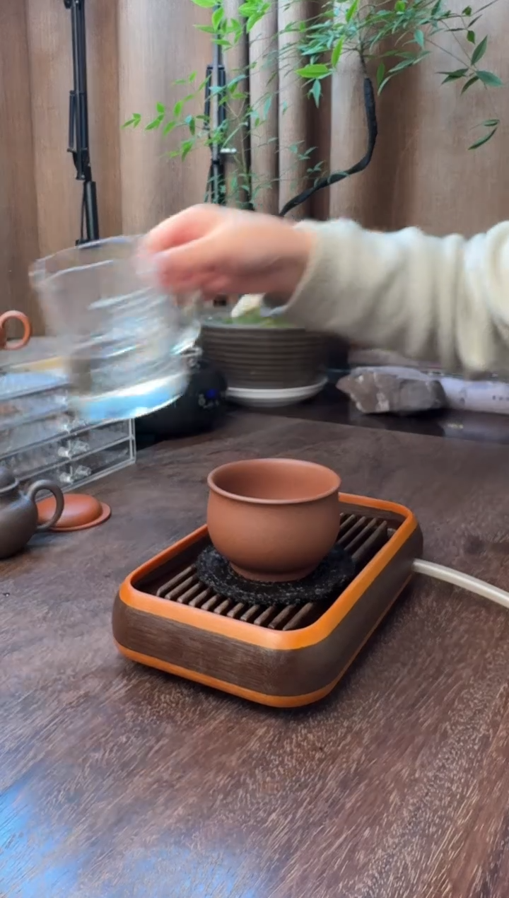 茶壶紫砂矿标级“圆融杯”主人杯--紫泥--容量：200cc