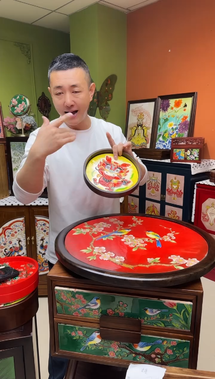 陶瓷 胡桃色  20圆 龙