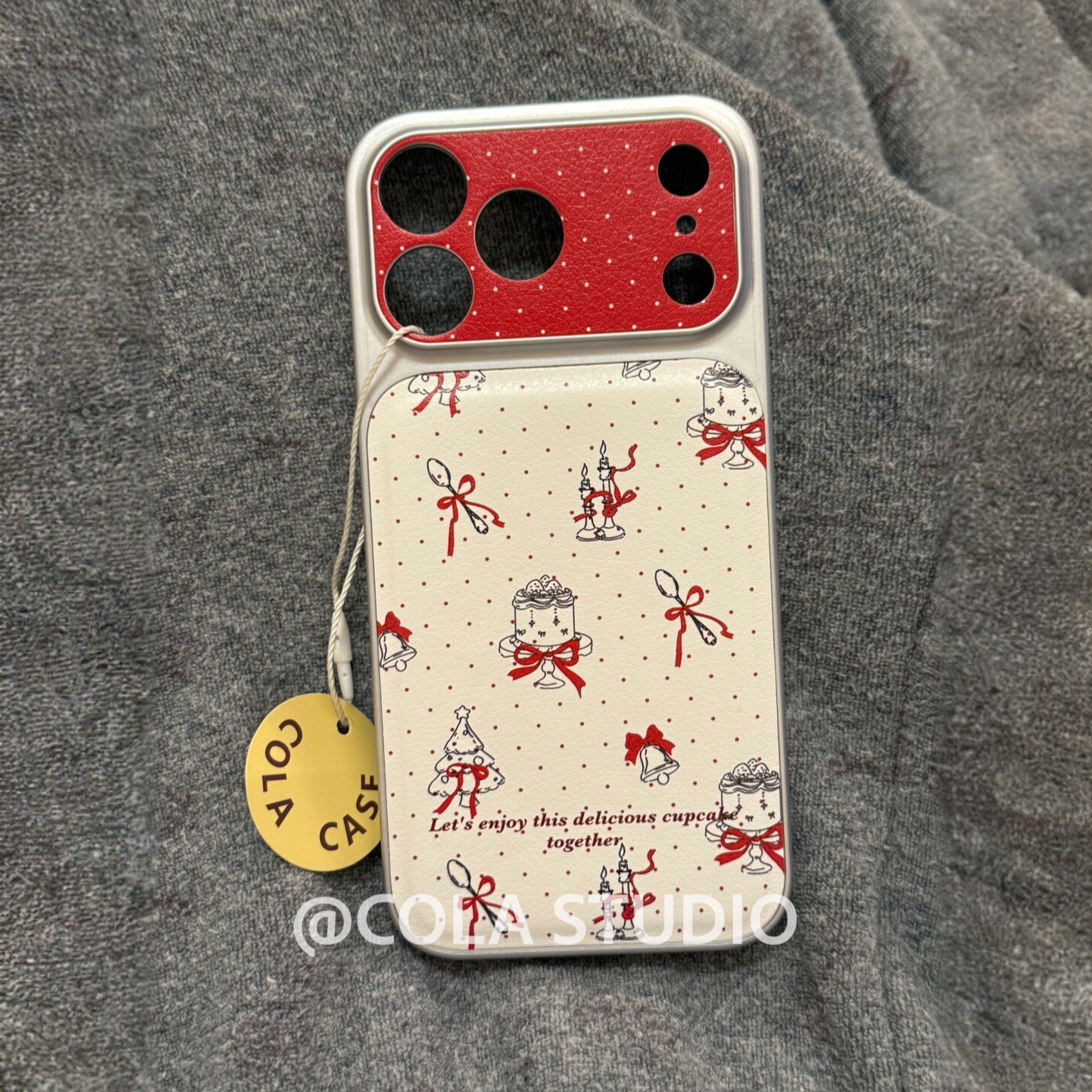 银框全包镜头皮质复古蜡烛蛋糕适用iPhone17ProMax手机壳16/15/14