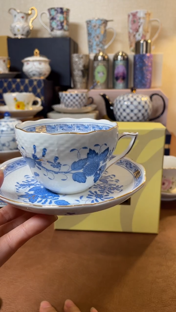 高端礼品（HR家）阿波尼印度之花蓝色-TY