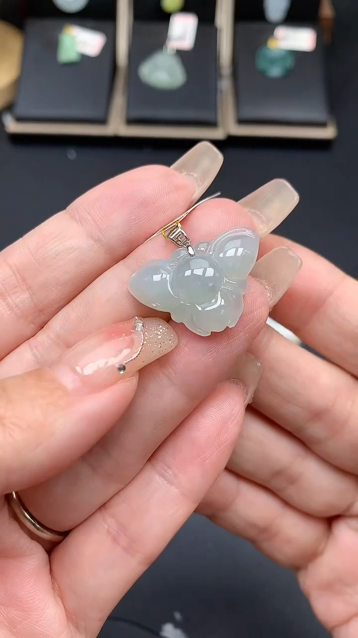 【闪购商品】翡翠吊坠(不含链)18K金镶嵌MS150885