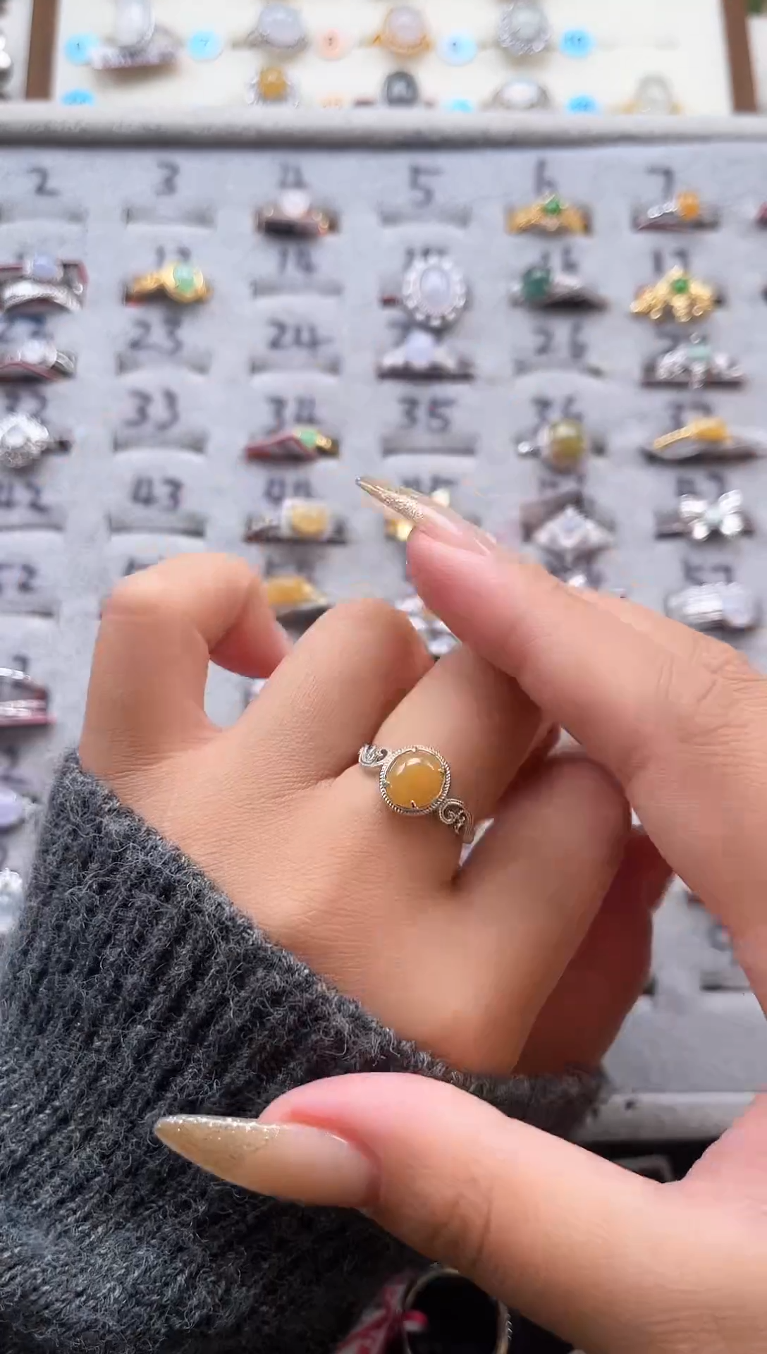 【闪购商品】翡翠戒指银S925镶嵌天然A货翡翠戒指