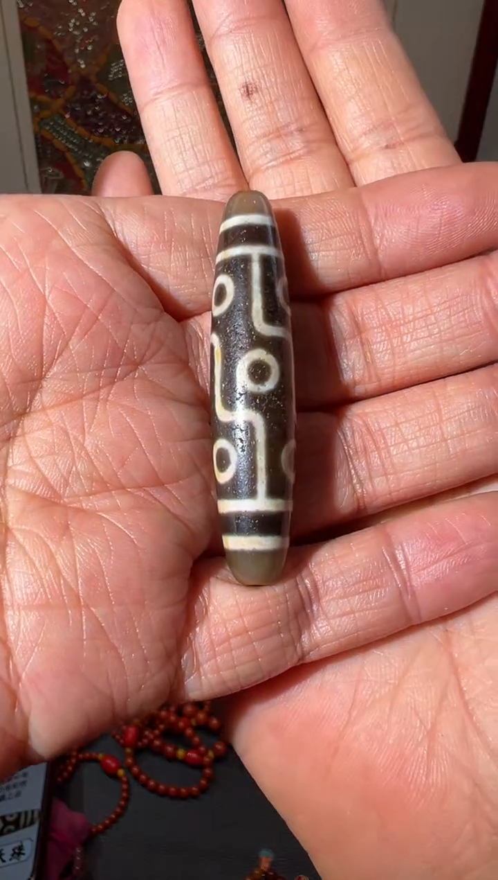 【闪购商品】玛瑙/玉髓颈饰未镶嵌竖版九眼珠珠