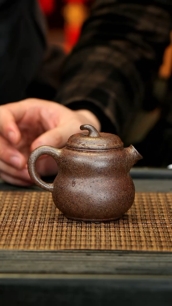 【闪购商品】紫砂茶壶TZP77柴烧 葫芦