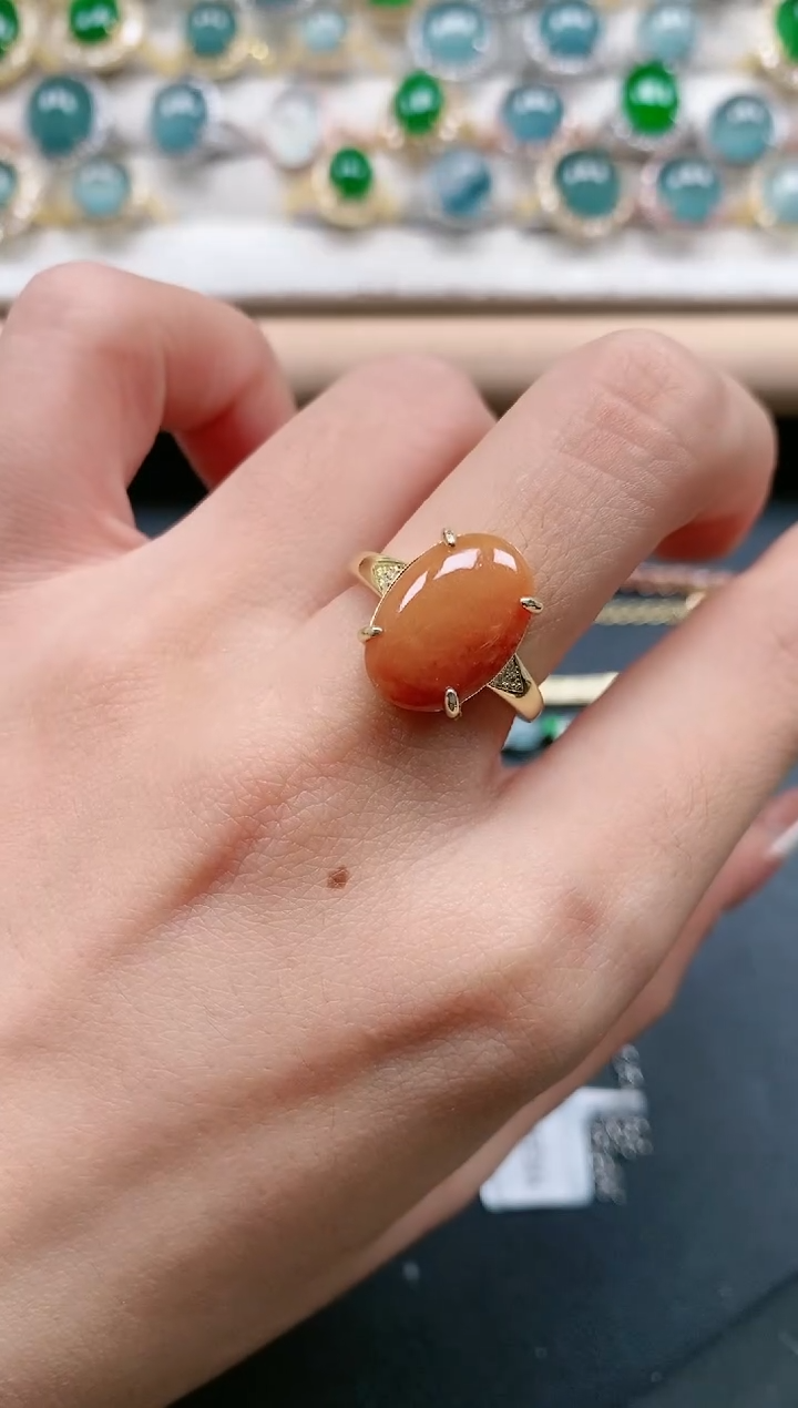 【闪购商品】翡翠戒指银S925镶嵌1111